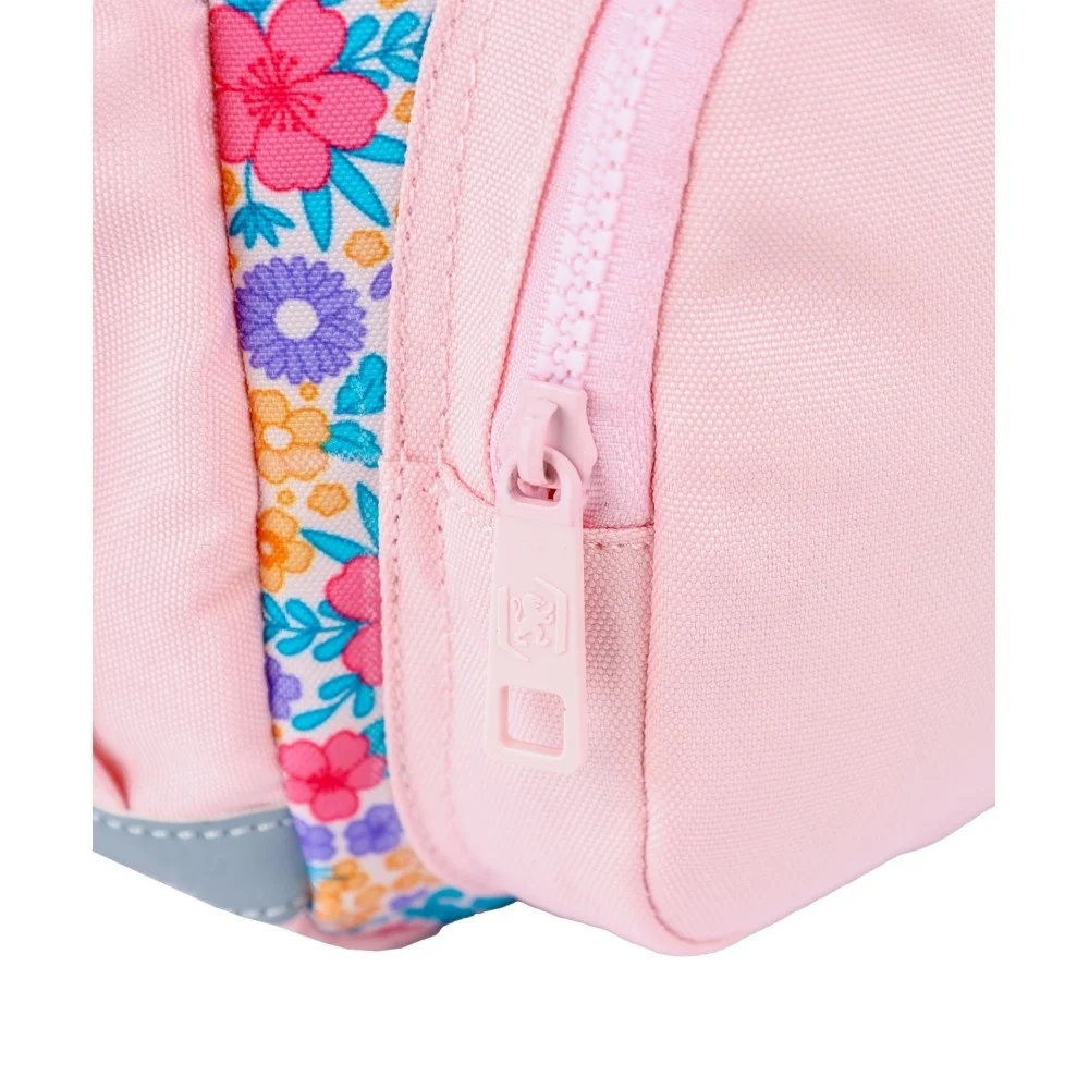 Ghiozdan gradinita Oxford Flowers 31x23x12 cm roz [6]