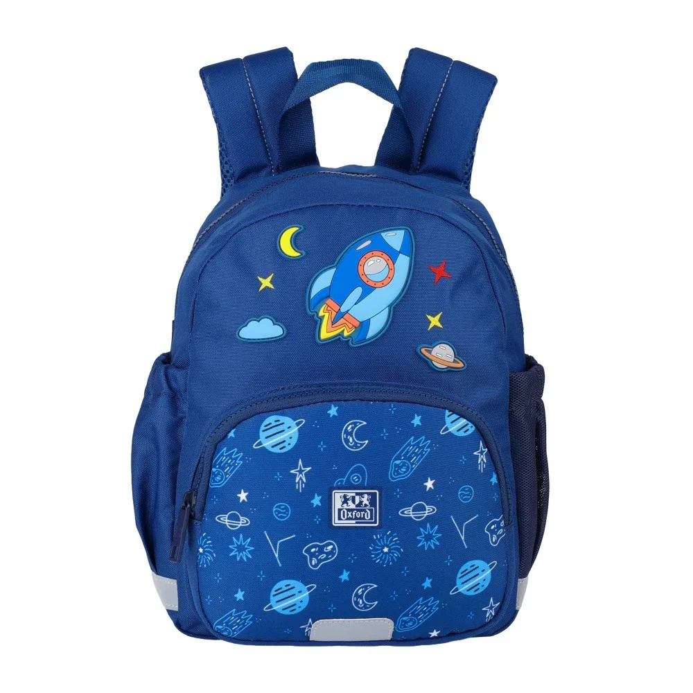 Ghiozdane pentru grădinită - Ghiozdan gradinita Oxford Space 31x23x12 cm albastru