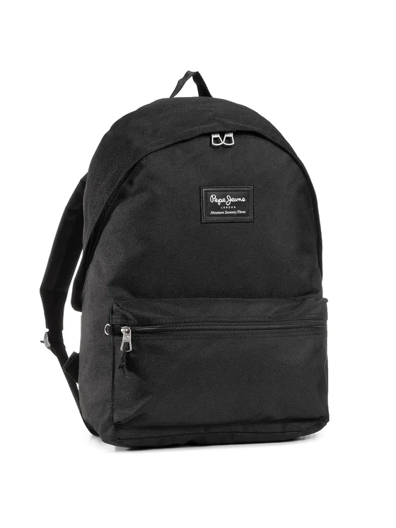 Rucsacuri școlare și  casual - Rucsac laptop cu penar Pepe Jeans Aris negru 31 x 42 x 17 cm