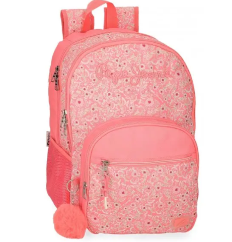 Ghiozdane și rucsacuri - Rucsac scoala fete 2 compartimente Pepe Jeans Nahid 32 x 44 x 22 cm