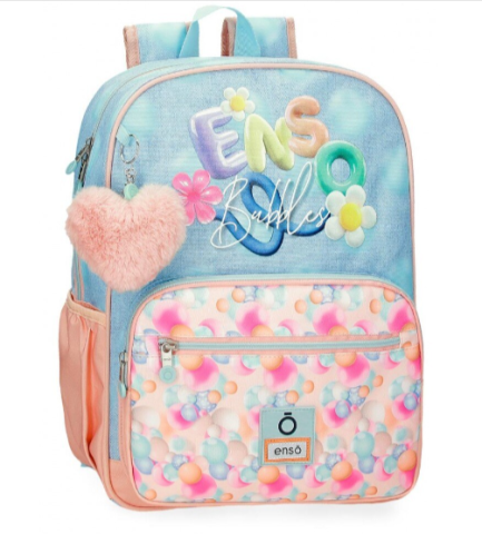 Ghiozdane și rucsacuri - Rucsac scoala fete Enso Bubbles 30 x 38 x 12 cm