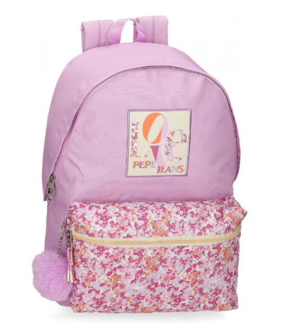 Ghiozdane și rucsacuri - Rucsac scoala fete Pepe Jeans Sandra mov 31 x 42 x 17.5 cm