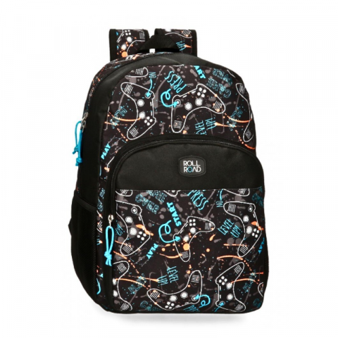 Rucsac scolar negru 40 cm Roll Road [0]