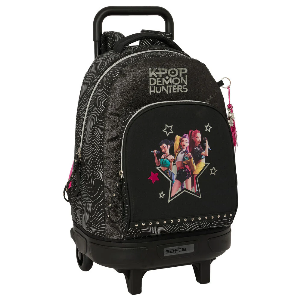 Trollere pentru copii - Rucsac troler detasabil K-Pop Demon Hunters Energy 2 roti 33x45x22 cm