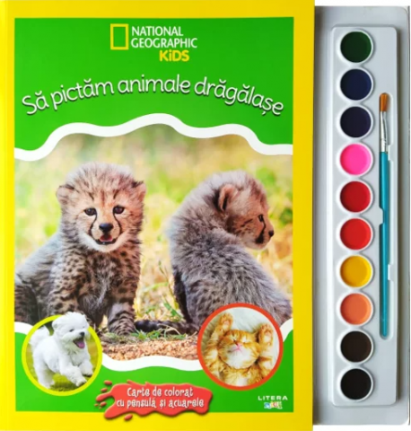 Cărți de colorat - Sa pictam animale dragalase