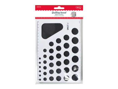 Artă și creativitate - Sablon quilling 36 cercuri Daco