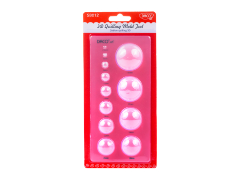Accesorii craft - Sablon quilling 3d 12forme daco sb012