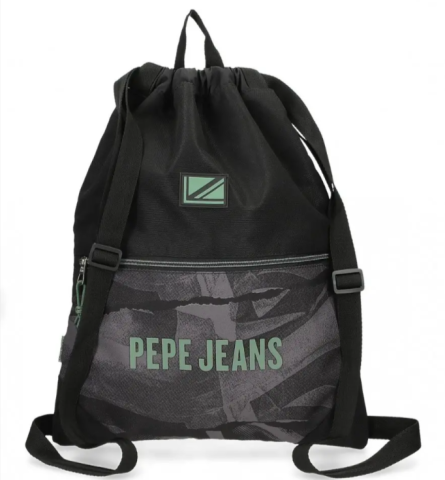 Rucsacuri școlare și  casual - Sac sport baieti Pepe Jeans Davis negru 35 x 46 cm