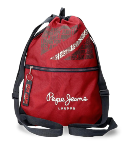 Ghiozdane și rucsacuri - Sac sport Pepe Jeans Clark buzunar frontal 33 x 44 cm bordo