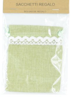 Noutăți Librăria Compas - Saculet textil 10x13 cm verde