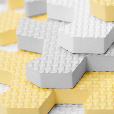 SALTEA DE JOACA KINDERKRAFT LUNO, SPUMA, YELLOW [6]