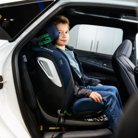 SCAUN AUTO KINDERKRAFT I-GROW 2 I-SIZE 40-150 CM, BLACK [3]