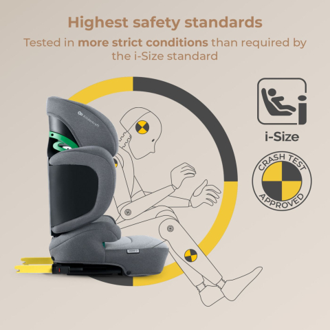 SCAUN AUTO KINDERKRAFT XPAND 2 I-SIZE 100-150 CM, ROCKET GREY [8]