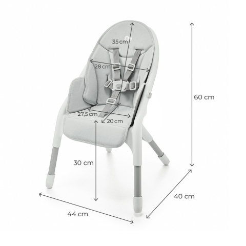 SCAUN DE MASA KINDERKRAFT DINNLY, GREY [11]