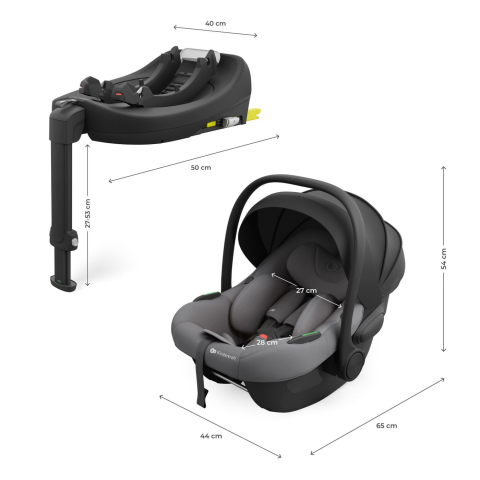 SCOICA AUTO KINDERKRAFT I-LITE CU BAZA ENDURA SAFE FX GREY [6]