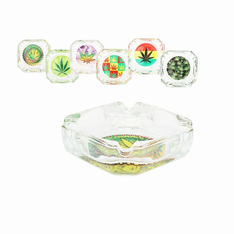 Casă și decorațiuni - Scrumiera sticla modele diferite 9.5 cm