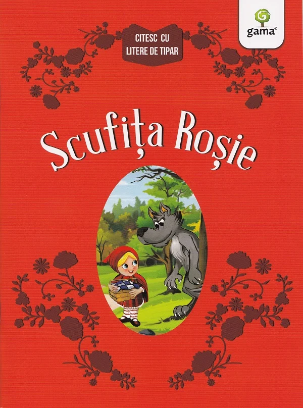 Povești și ficțiune pentru copii - Scufita rosie. Citesc cu litere de tipar