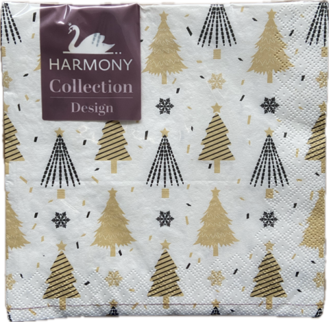 Noutăți Librăria Compas - Servetele masa Craciun Harmony Collection 33 x 33 cm