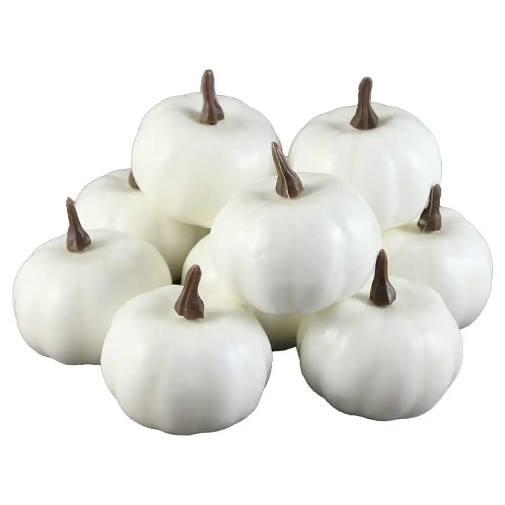 Noutăți Librăria Compas - Set 10 dovlecei decorativi din polifoam alb 6 cm