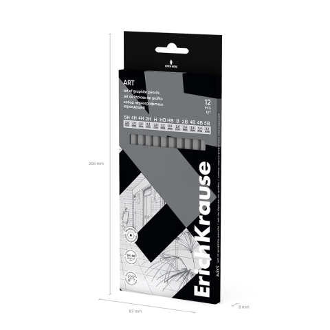 Set 12 creioane grafice hexagonale artberry erich 45391 [5]