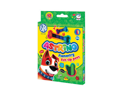 Rechizite școlare - Carioci Astra Astrino 12 culori