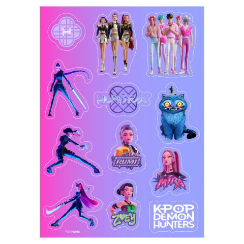 Set 12 stickere asortate K-Pop Demon Hunters 10.5 x 14.8 cm [1]