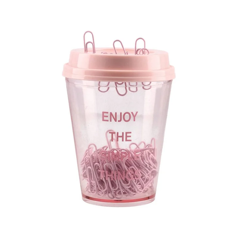 Instrumente și accesorii birou - Set 150 agrafe birou in pahar Bloom Lolite