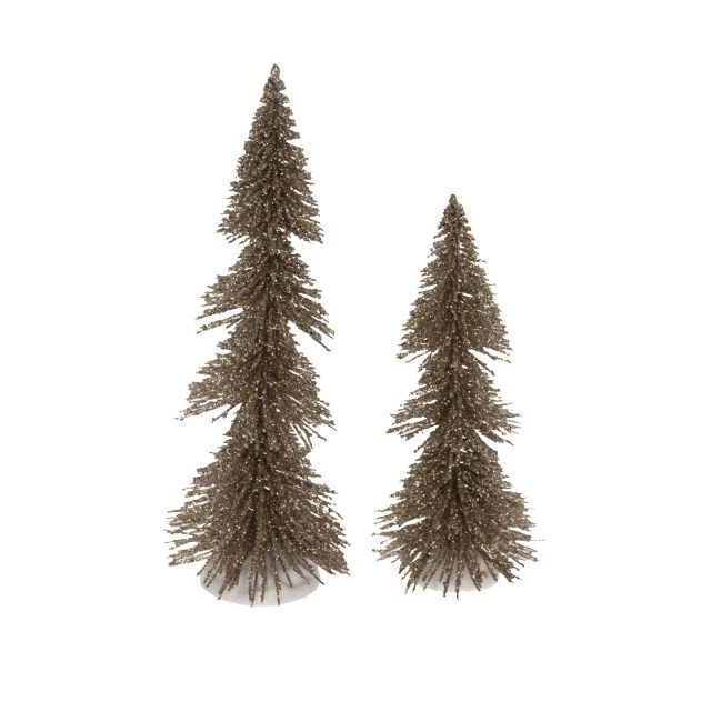 Noutăți Librăria Compas - Set 2 brazi decor plastic 20/14.5 cm