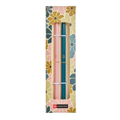 Rechizite școlare - Set de pixuri Miquelrius Boho Essence roz si albastru 2 bucati