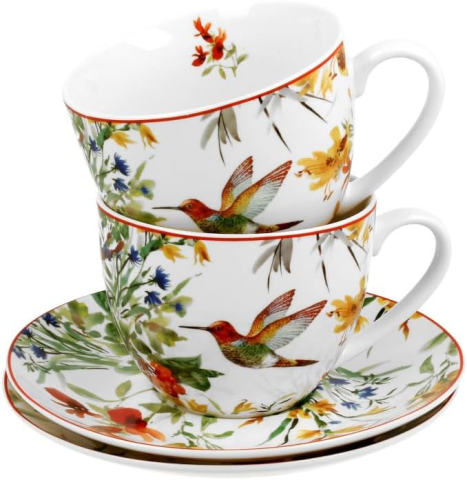 Set 2 cesti cu farfurii din portelan 270 ml Linnea [2]