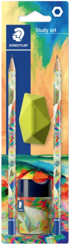 Birotică și accesorii birou - Set 2 creioane Grafit Multiverse cu ascutitoare si radiera Staedtler