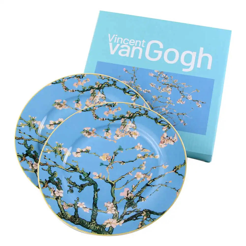 Casă și decorațiuni - Set 2 farfurii desert 19 cm „Almond Blossom” de V. van Gogh