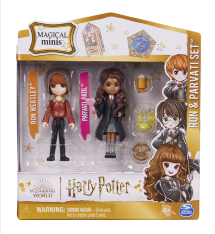 Figurine - Set 2 figurine Harry Potter Magical Minis Ron si Parvati