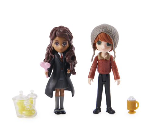 Set 2 figurine Harry Potter Magical Minis Ron si Parvati [1]