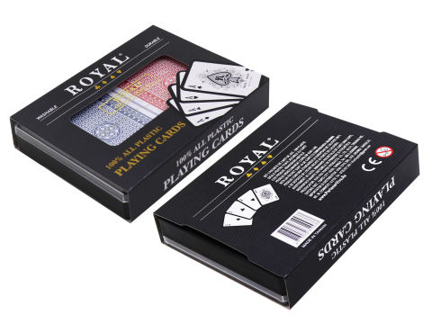 SET 2 PACHETE CARTI ROYAL CANASTA POKER DIN PLASTIC [3]