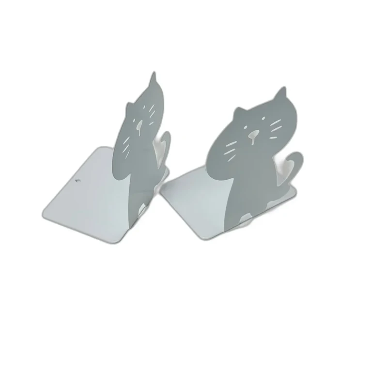 Set 2 suporturi metalice pentru carti model pisica 15x12x10 cm [3]