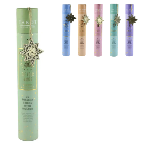 Conuri și betisoare parfumate - Set 30 betisoare parfumate cu suport Tarot 4 x 28 cm modele diferite
