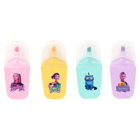 Set 4 markere fluorescente K-Pop Demon Hunters Stationery 13.2 x 7.6 x 1.6 cm [1]
