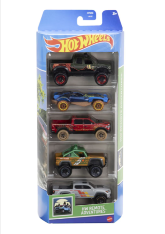 Noutăți Librăria Compas - Set 5 masinute Hot Wheels Remote Adventures