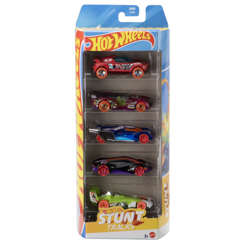 Vehicule de jucărie - SET 5 MASINI HOT WHEELS STUNT TRACKS