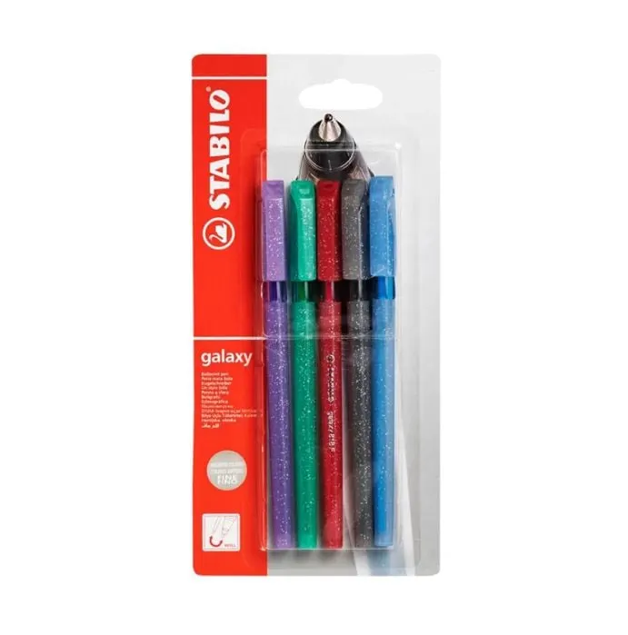 Instrumente de scris - Set pixuri fara mecanism Stabilo Galaxy 818 5 bucati