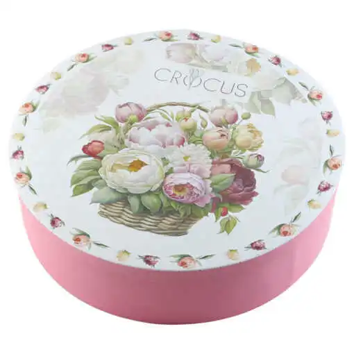 Set 6 cesti cu farfurii din portelan 250 ml Basket of Flowers-Peonies [1]
