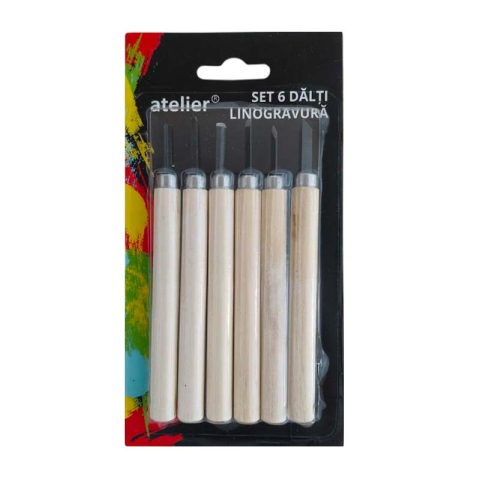 Accesorii craft - Set 6 dalti gravura Atelier