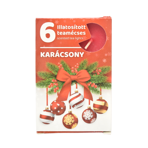 Noutăți Librăria Compas - Set 6 lumanari parfumate Craciun tip pastila 3.8 cm