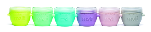 SET 6 RECIPIENTE SILICON SNAP&GO, MELII, 59 ML [2]