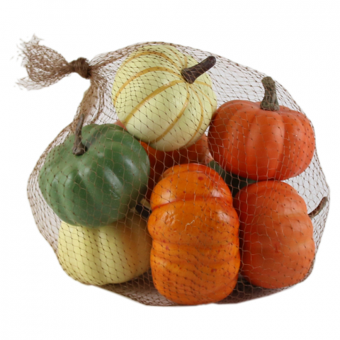 Set 8 dovlecei decorativi din polifoam 7/10 cm multicolor [1]