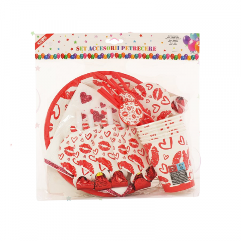 Articole Party - Set accesorii petrecere 6 persoane 36 piese