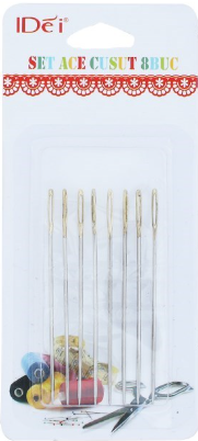 Noutăți Librăria Compas - Set ace cusut 8 buc 6.5 cm