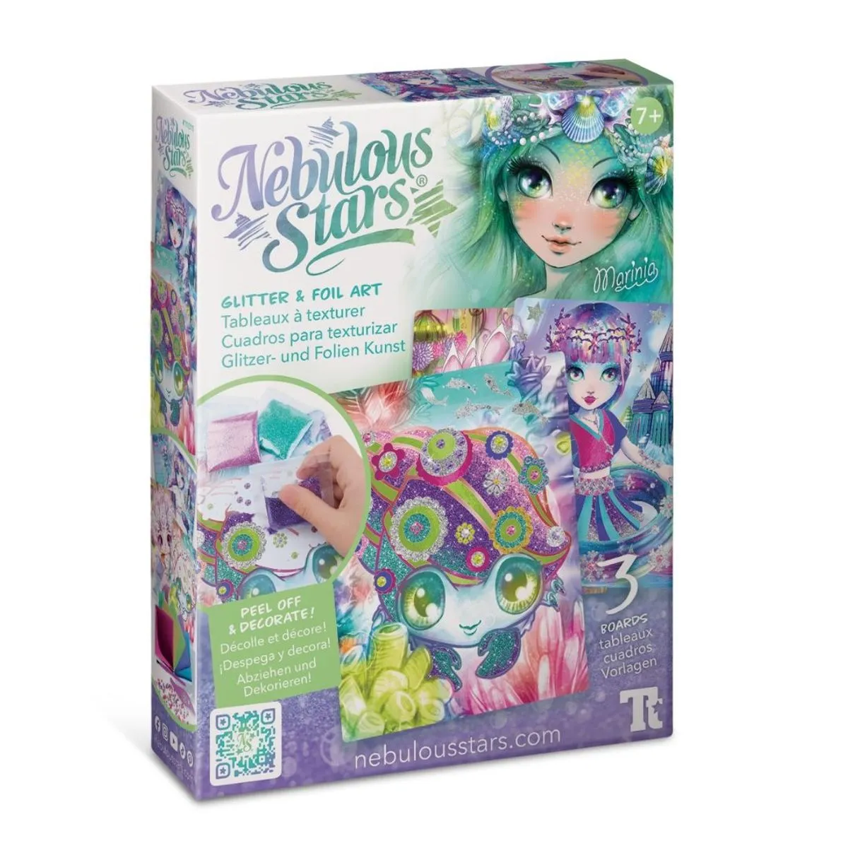 Jucării de creație - Set Art & Craft cu pulbere stralucitoare personaj Marinia Nebulous Stars