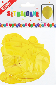 Noutăți Librăria Compas - Set baloane galben 10 buc /set
